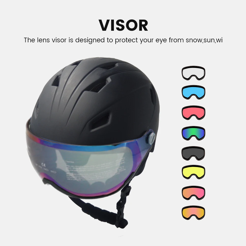 EASETOUR Factory Price Safety Downhill Skiing Helmet Adults Snowboard Helmets for Winter Sports