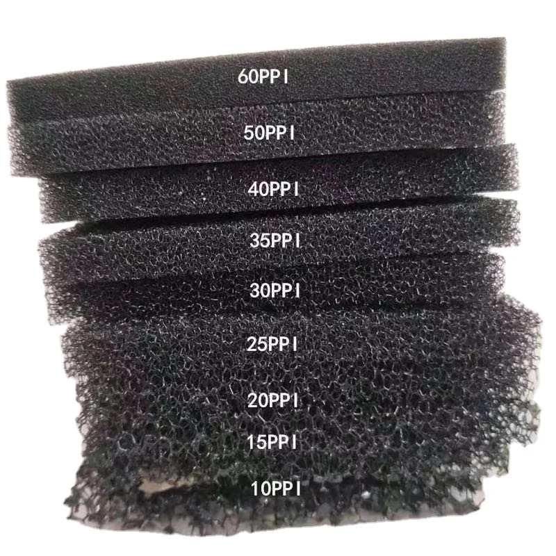 Water Eif Factory Customized Polyurethane sponge biologic padding 15 PPI Open Cell Reticulated Sewage Treatment Filter Foam