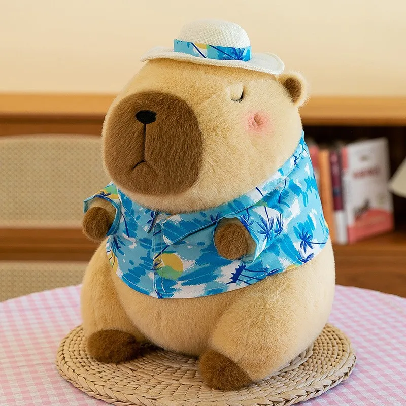 Factory Custom Cute Capybara Plushies Stuffed Plush Toy Birthday Xmas Gift for Kids