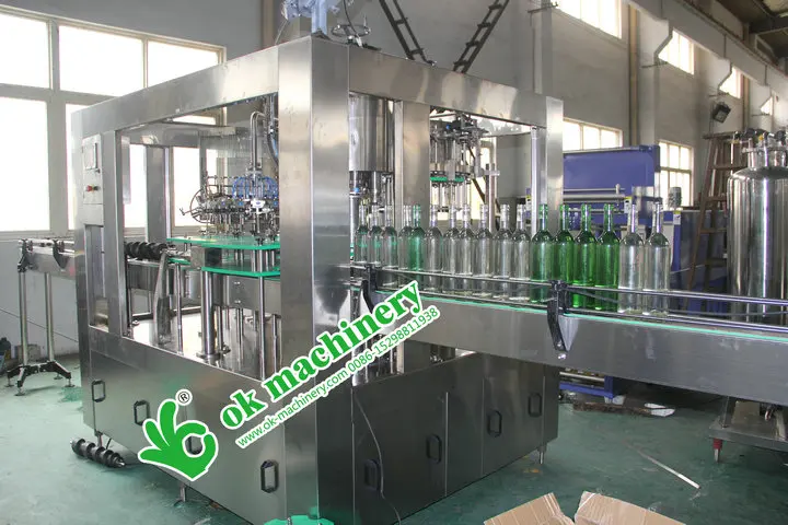 BL018 Flavor Drink Soda  Beverage Oil Sauce Wine Beer Detergent Filling Blow Labeling Packaging Line Machine