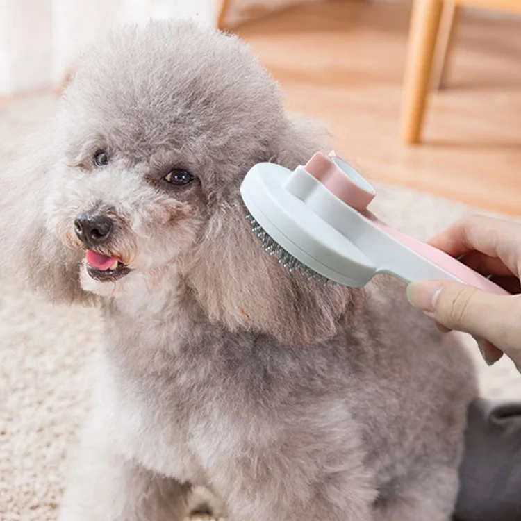 Self Cleaning Removes Loose Undercoat Gently Cat Grooming Dog Hair Remover Pet Brush