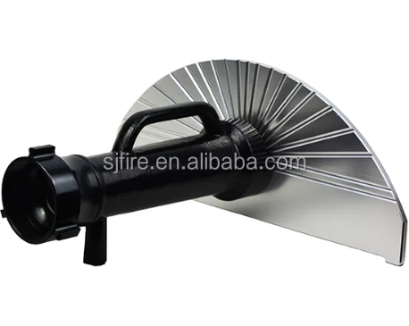 2.5' Black Fire Water Nozzle Aluminum Water Wall Nozzle Spray Curtain Nozzle