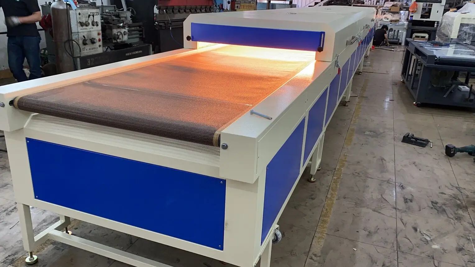 LC Brand Infrared paint dryer hot air curing machine shrink tunnel IR drying shrinking tunnel