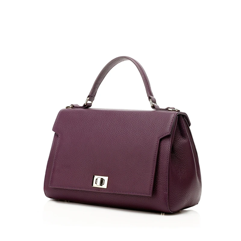 Low MOQ Customized Handbag Handmade Genuine Cow Leather Tote Bag