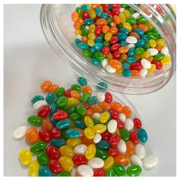 Chinese Natural Color Jelly Bean Ncnf Candy Halal Soft Beans Candy Sugar Coated Jelly Candy Sweet