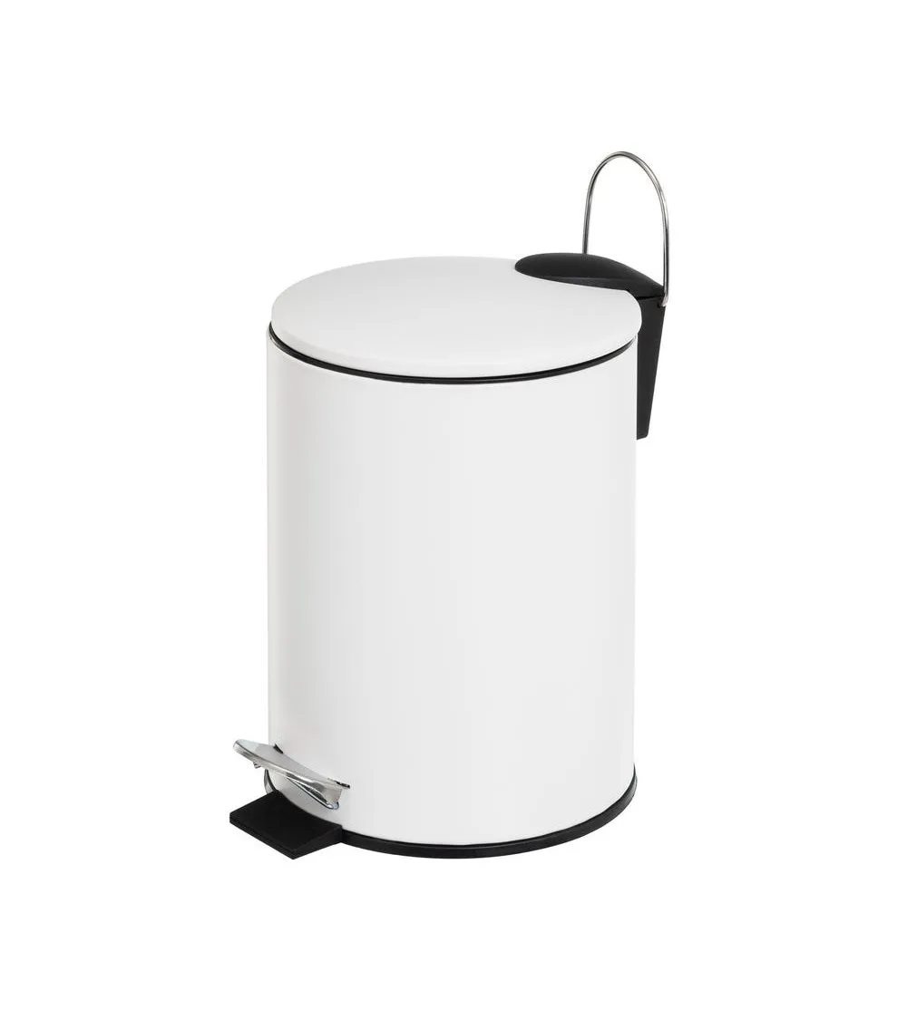 BSCI Factory household Pedal Bin Round stainless steel trash bin with thin lid pedal bin