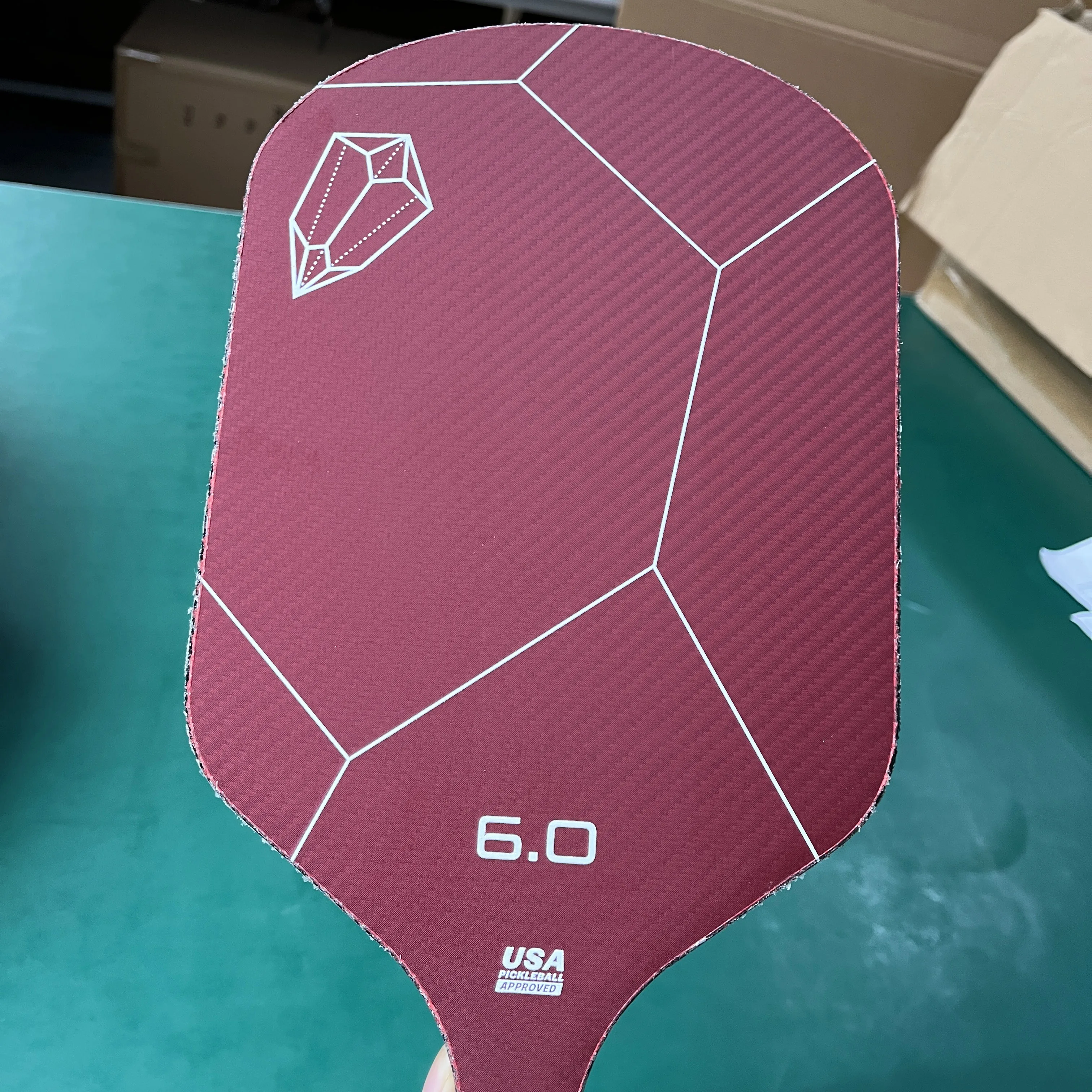 Wholesale Custom Top Carbon Fiber Picklebal Paddles USAPA Pickleball Paddle Kevlar Textured Surface for Maximum Spin