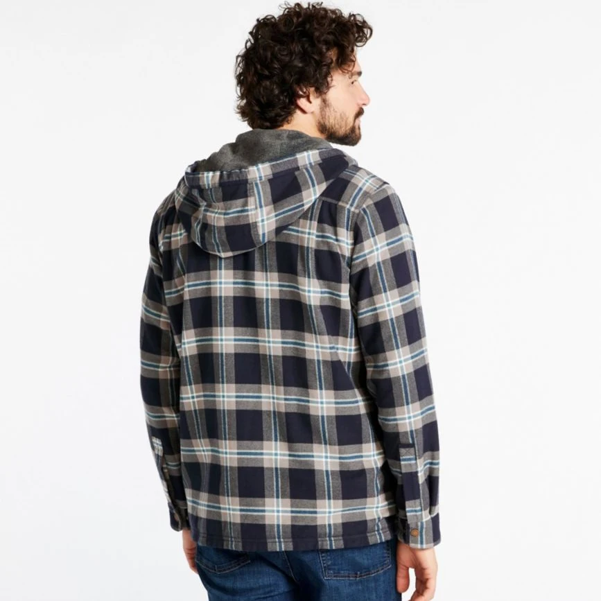 Print Family Wool Button up Print Cowboy Untucked Lined Wholesale Overshirt Insulated Long sleeve Checkered Plaid Flannel Shirts