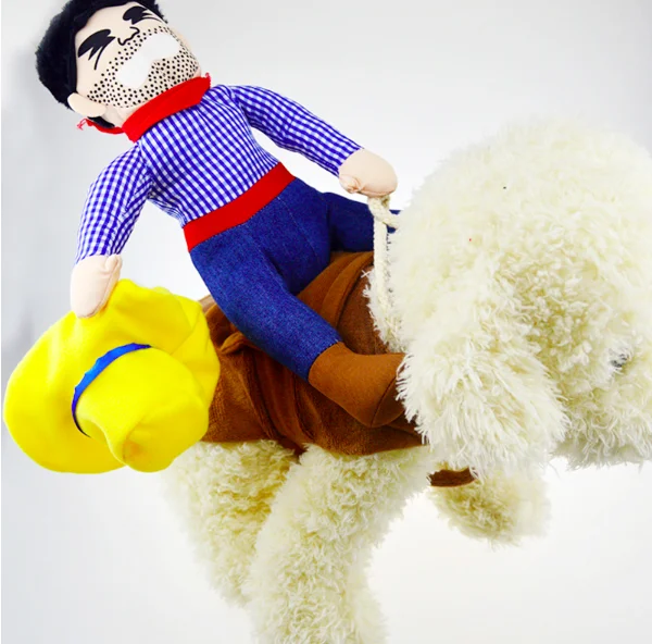 Dog clothes cat pet supplies pet riding equipment dress Halloween funny small medium dog leotard coat clothes role play