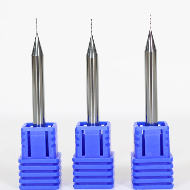 0.3-1.2mm Tungsten Steel Carbide Mini Drill Bit Print Circuit Board CNC Micro Drilling Bit Set