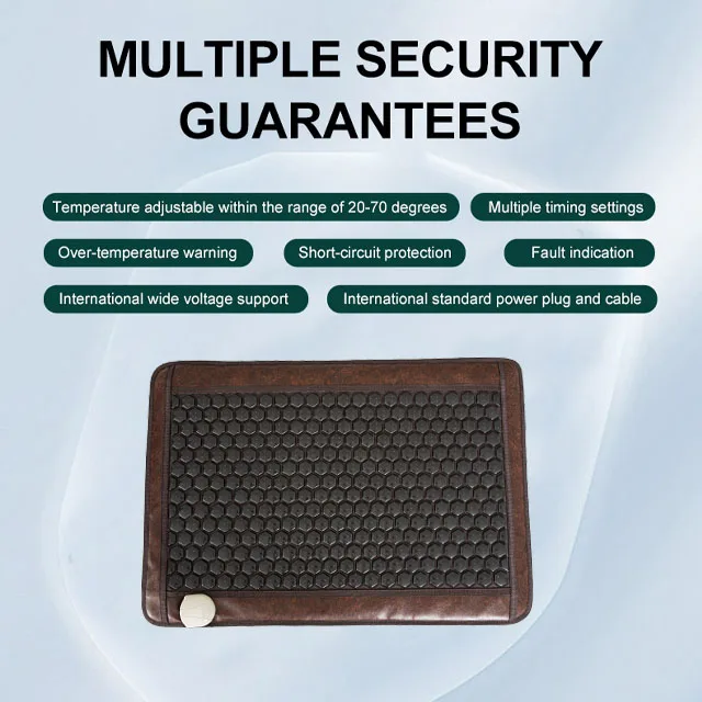 Tourmaline mattress far infrared heating health care abdomen shoulder neck waist leg massage hot compress treatment mat