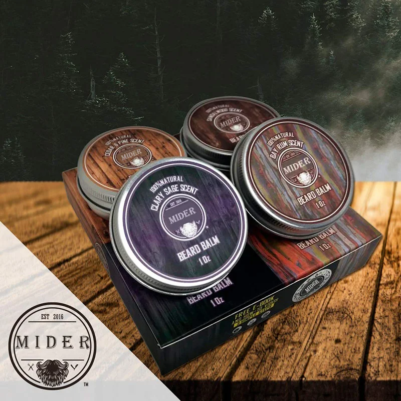 Wholesale Private Label Different Smell Natural 10Z Bottle Bulk Shaving Beard Care Beard Balm For Men