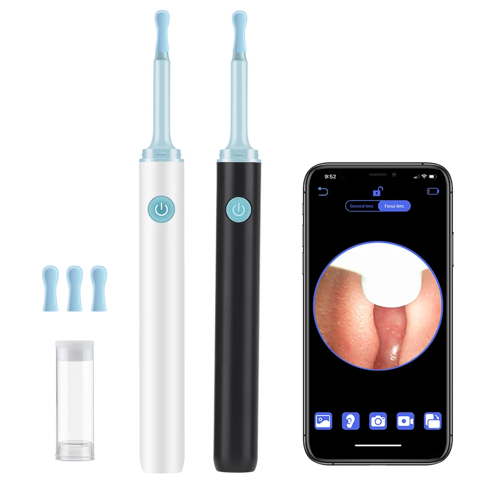 Hot Selling Mini Visual Ear Spoon Cleaner Wifi hd Endoscope  Ear Wax Remover with Camera