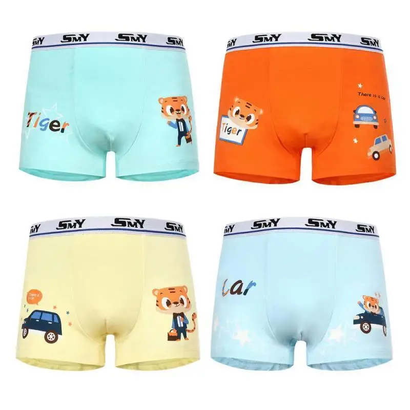 2024 Newest Factory Direct 2024 New Cute Cartoon Cotton Boys Boxer Briefs Children Underwear