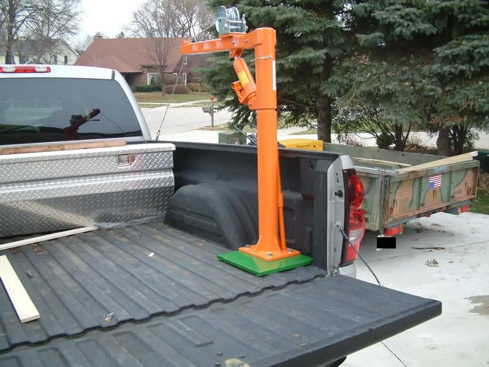 Dongfeng rich 1000kg pickup truck hydraulic lifting crane