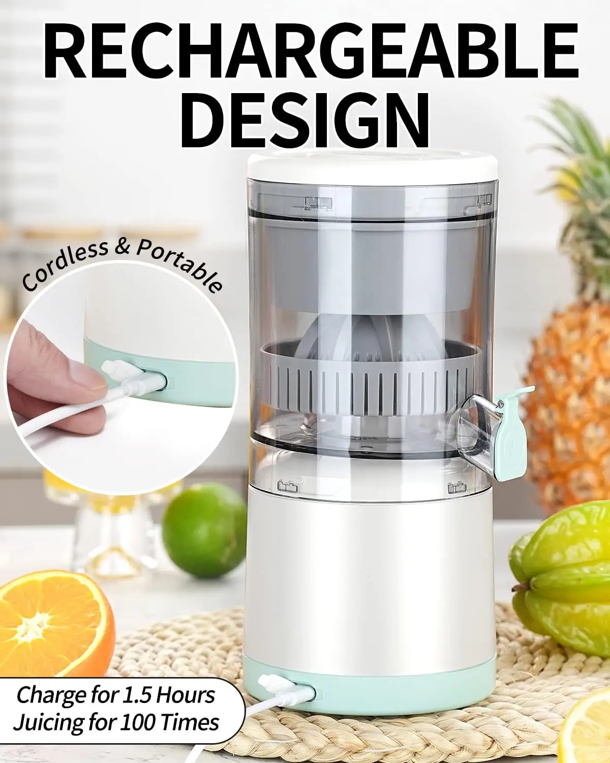 Mini Fruit Orange Juicer Portable Electric Citrus Juice Multi-purpose Orange Juicer Lemon Blender With Usb