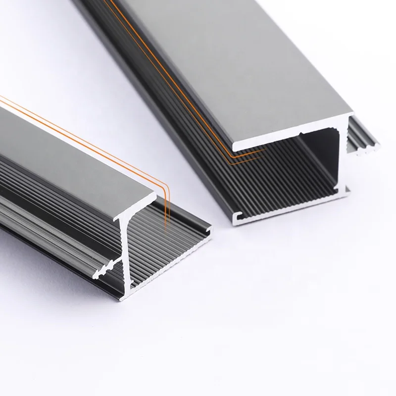 Ceeinart Light Luxury Handle Non Slotted Style Edge Sealing Handle Aluminum Alloy Profile Kitchen Door Handle with High Quality