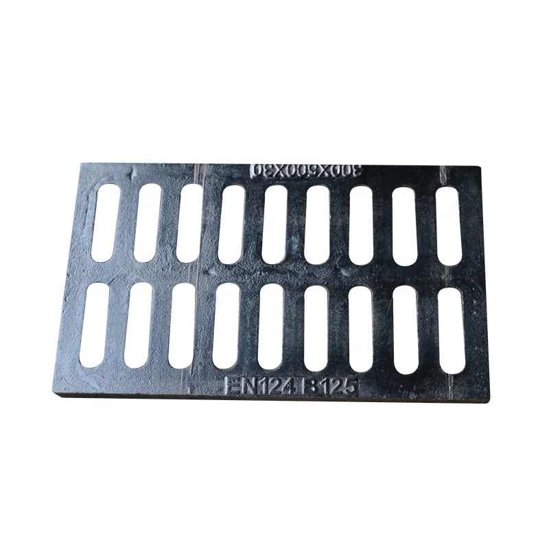 En124 C250 300*500  Square Ductile Cast Iron Gully Sewer Grate for Drainage System D400 Ductile Iron Manhole Cover