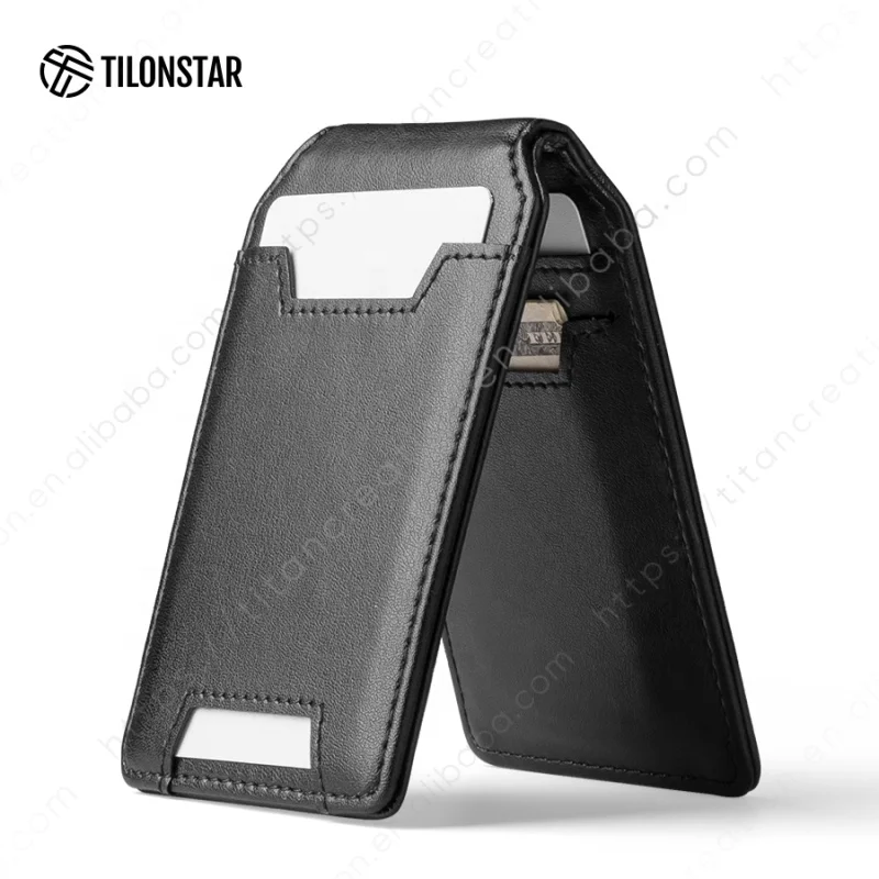 TILONSTAR TGPA100 заводская настройка Кожаный Бумажник RFID блокирующий магнитный держатель для карт бумажник телефона