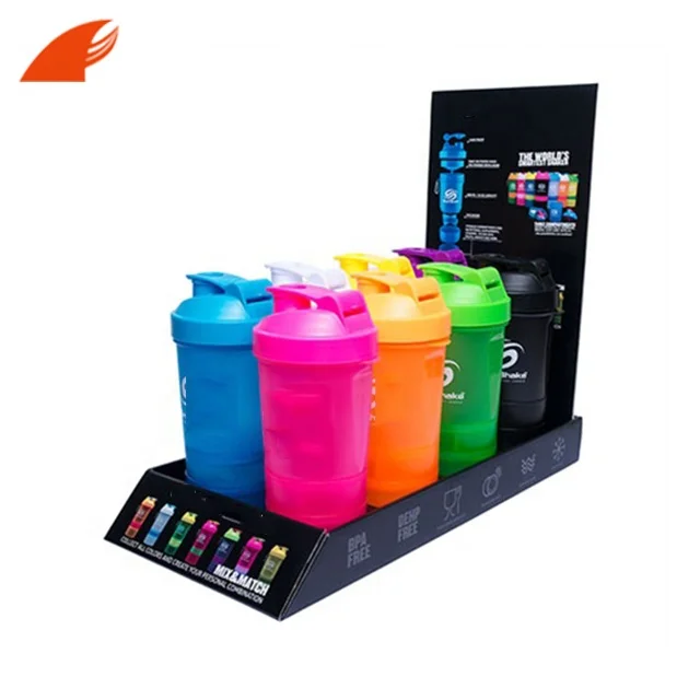 Customized Offset Printing Supermarket Retail Paper Counter Cardboard Display For Bottle/Drink Wholesale