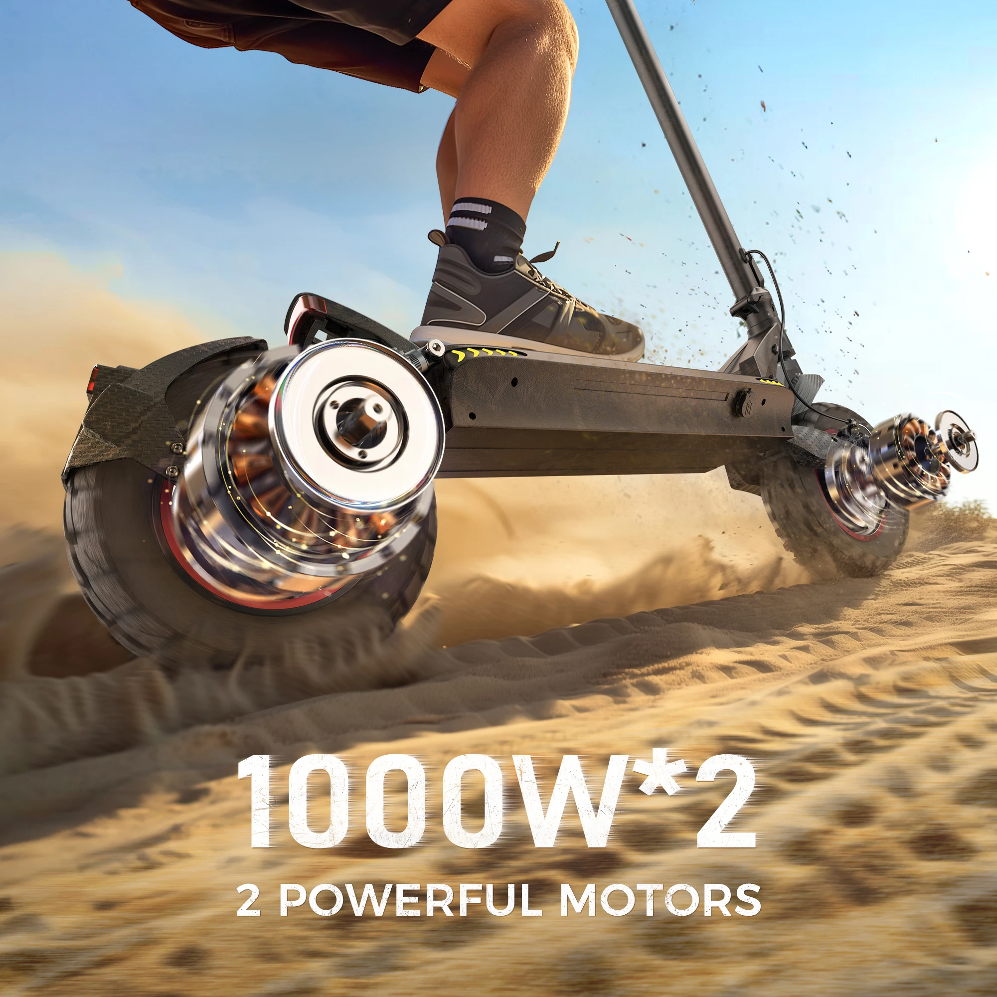 IScooter iX7 Pro внедорожный электрический скутер двигатель мощностью 2000 Вт дальность полета 80 км с приложением