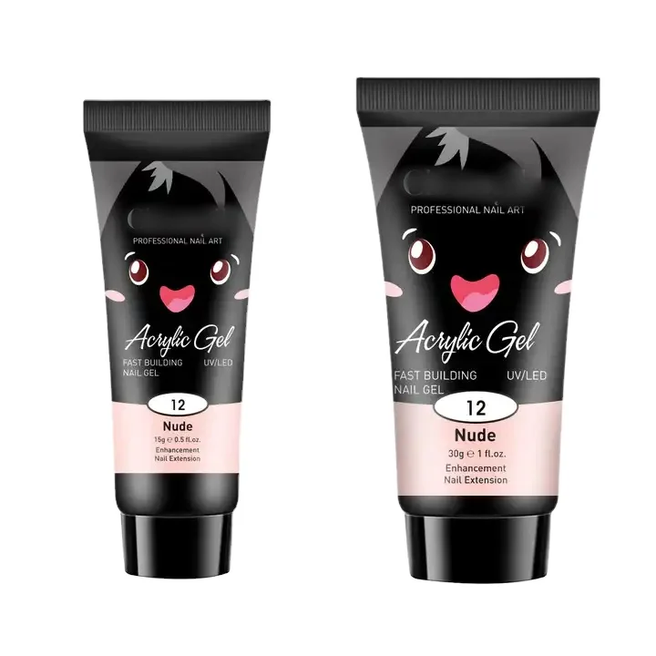 High quality gel nail kit with uv lamp Acrylic poly nail gel kit wholesale Professional UV gel polish 15 ml set