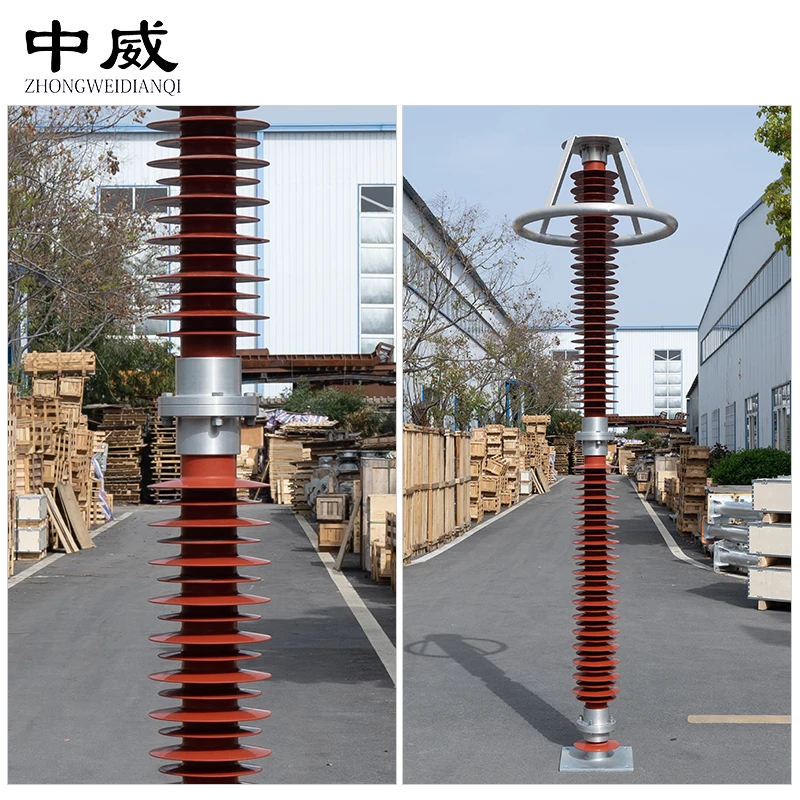 Zero Clearance Electric Equipment Zinc Oxide High Voltage surge arrester