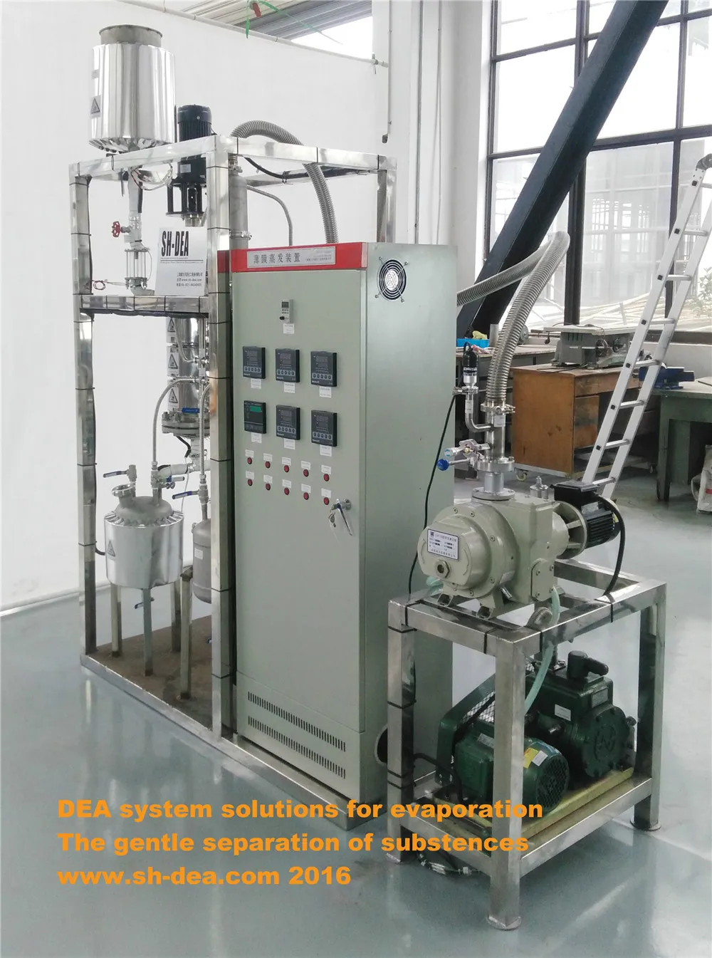 DEA-BML-20  Hydraulic Thin Film Evaporator Agitated  Extracting Oil Purification Plant Whole Process Line Equipment