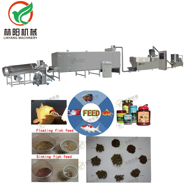 Aquatic Fish Food Feed Making Machine Floating Fish Feed Pellet Making Machine Feed Processing Machines Line