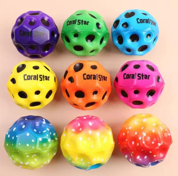 Pop Squeeze Sensory Ball Rubber Bouncing Toy for Fun Bounce Effect Decompression Toy to Improve Hand-Eye Coordination