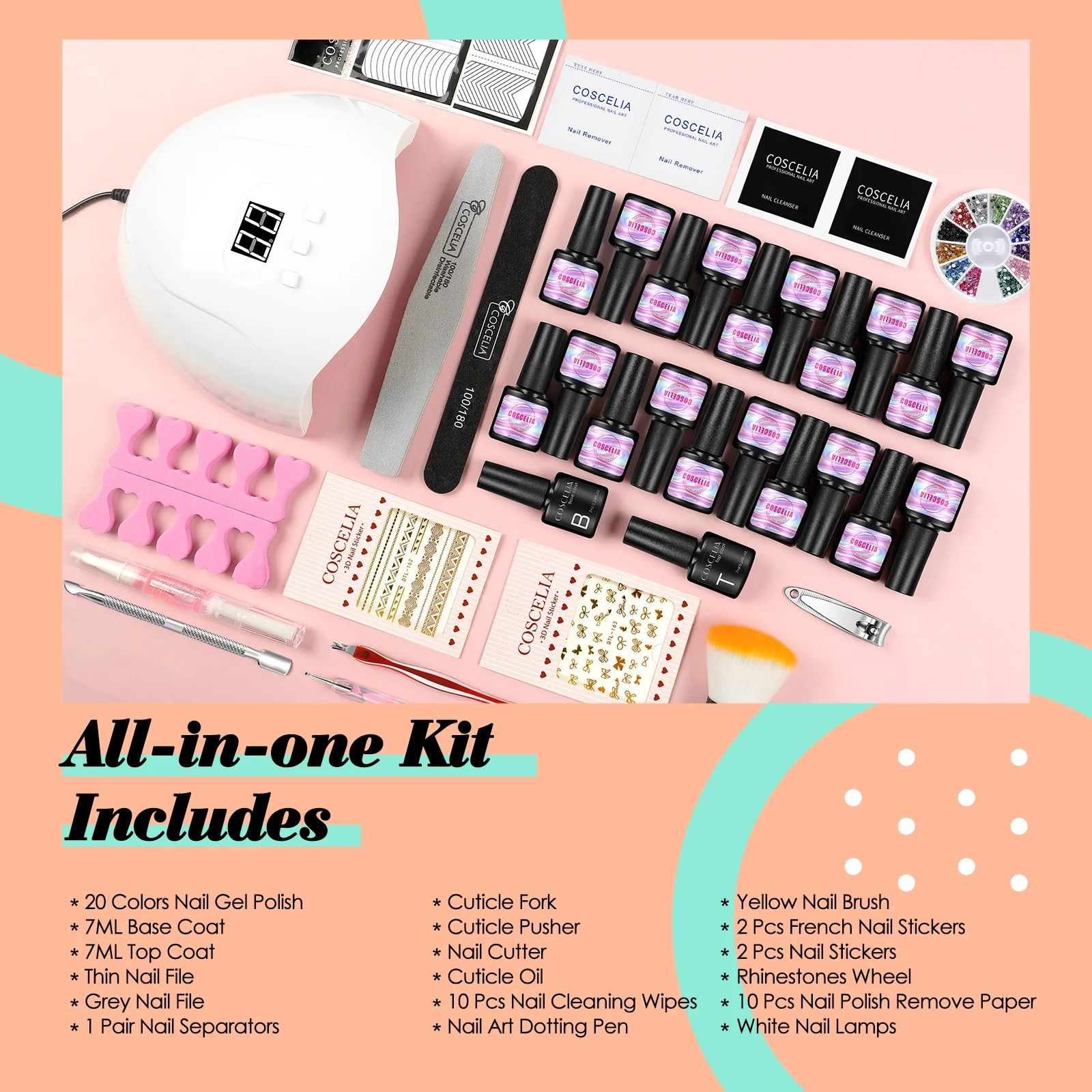 OEM ODM 2022 Hot Sale Nail Polish Kit 10 pcs Gel Polish Color UV Gel Set Manicure Salon Supplies OEM Logo Private Label sample