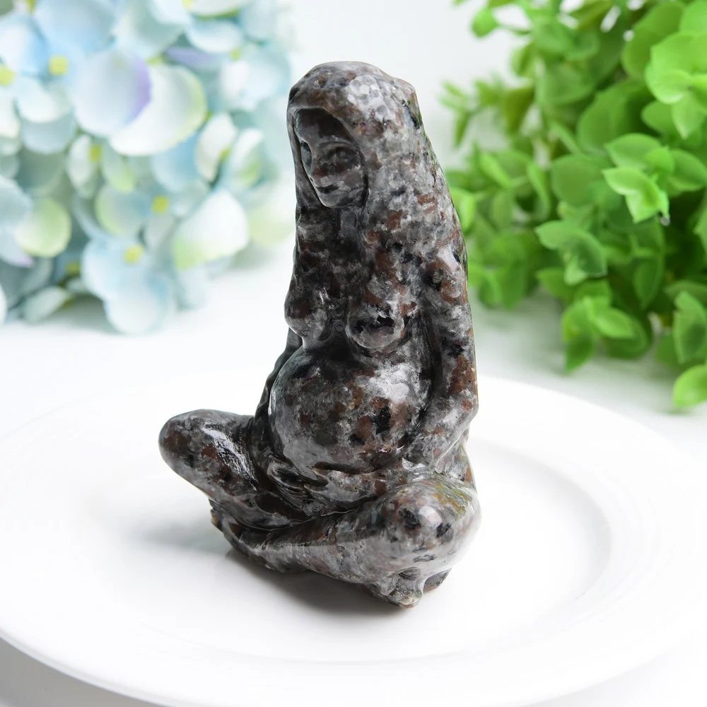 Резьба Yooperlite 3 9 дюйма Мать Земли Хрустальная резьба
