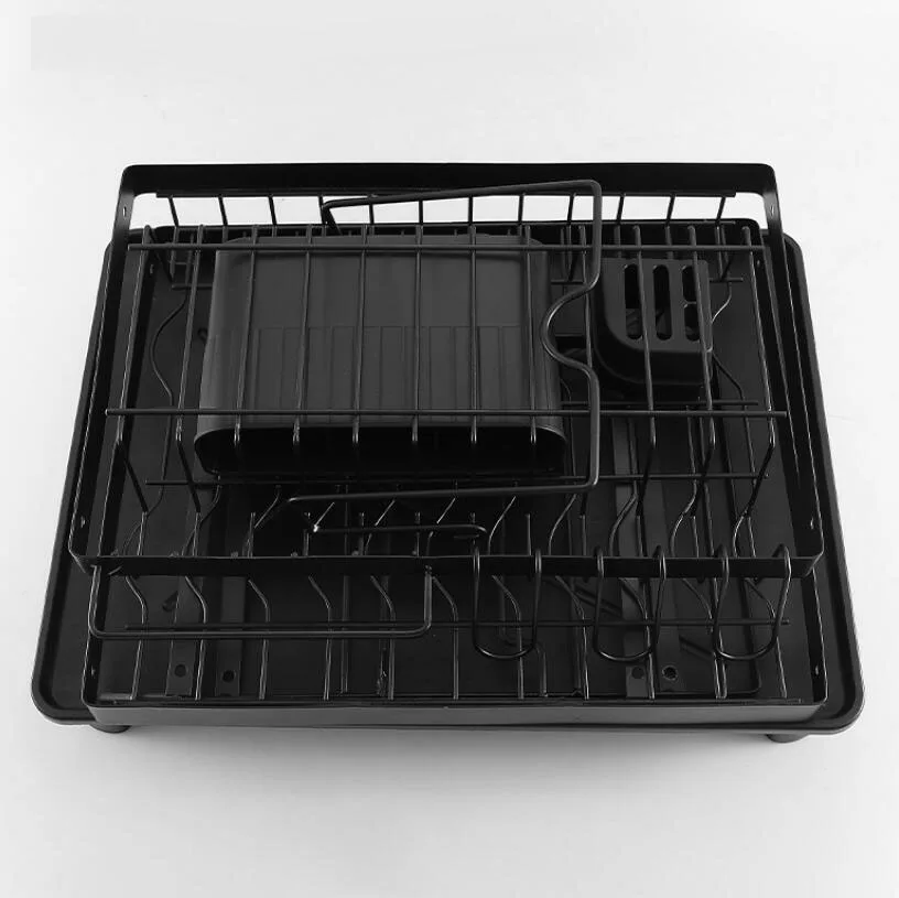 Kitchen Countertop Drain Dish Rack Multi-functional Home Place Dishes and Cutlery Cutting Board Storage Rack