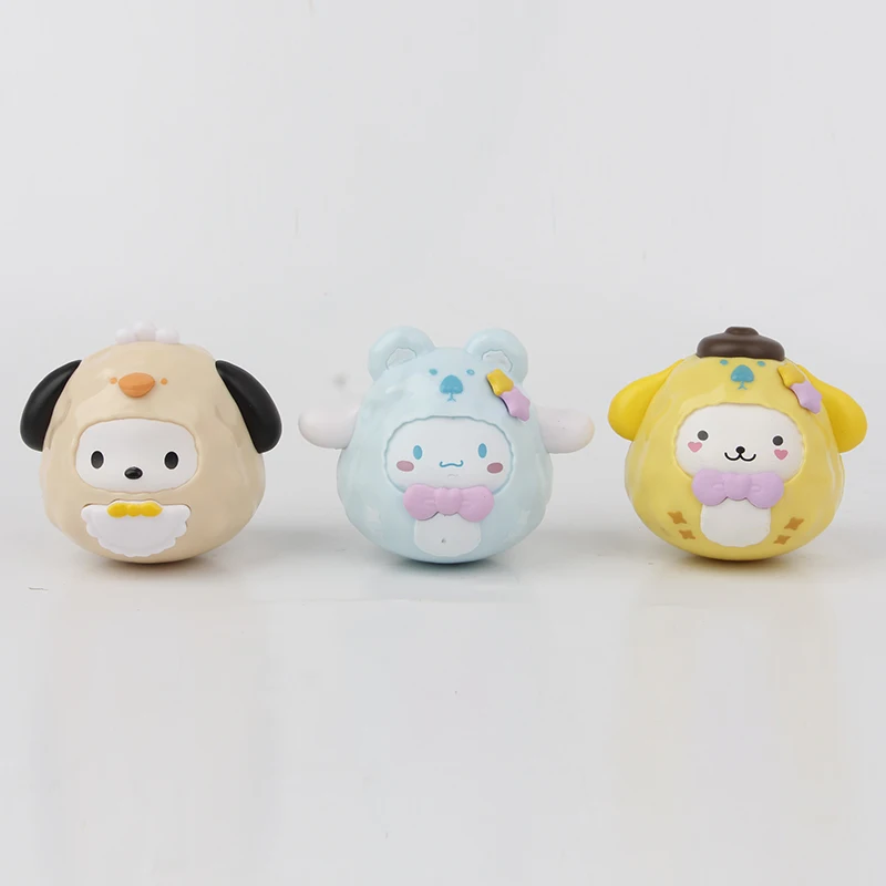 2024 New Sanrioo Small Animal Tumbler Blind Box Kuromii Melody Doll Cute Desktop Ornament Doll Wholesale