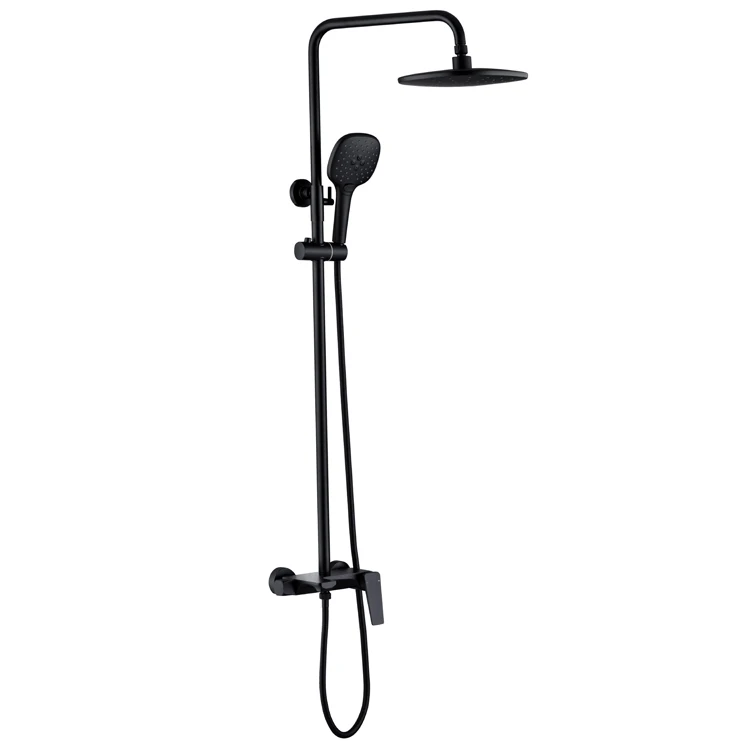 2021 Hot and Cold High Pressure Black Faucet Shower Set Shower Column Faucet Taps Tap
