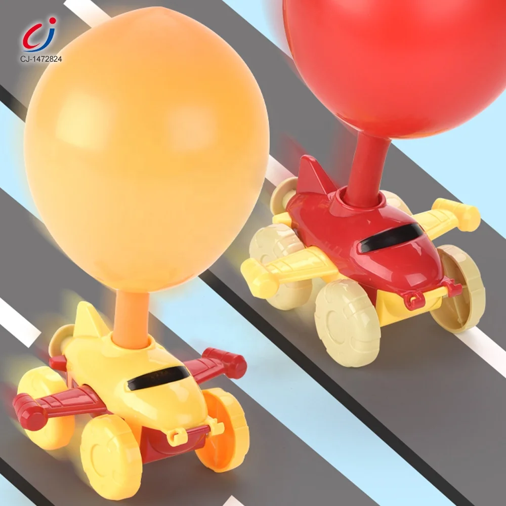 Chengji New Science Experiment Toy Hand Pump Launcher Tower Racing Vehicle Air Power Balloon Car