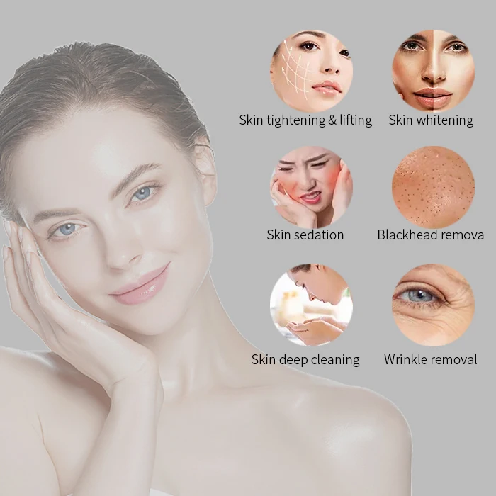 Beauty Device H2O2 Facial 6 Function Face Lift Scrubber Aqua Peel Hydro Diamond Microdermabrasion Dermabrasion Machine