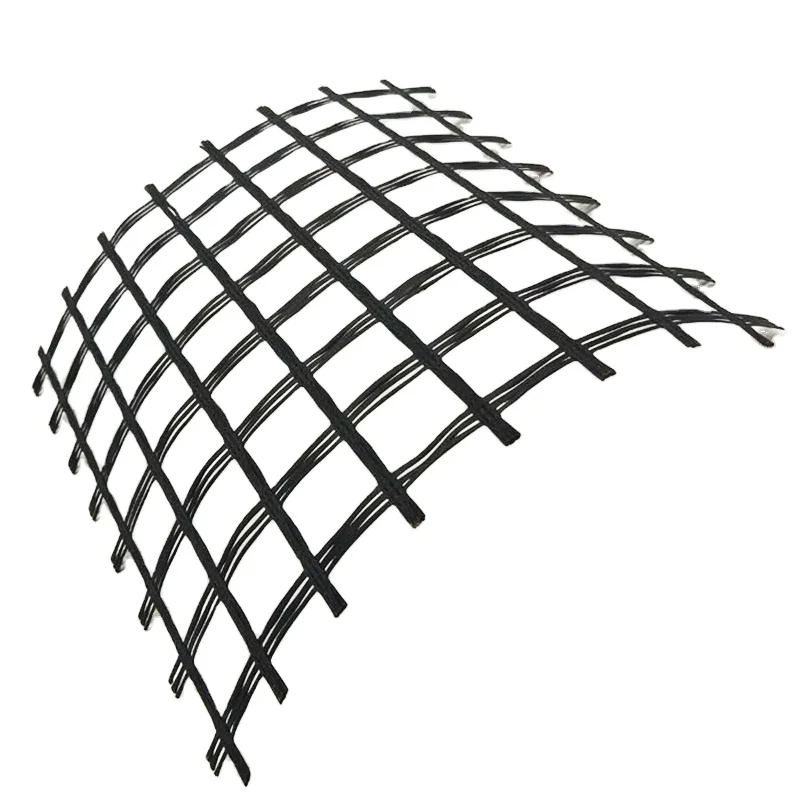 Hot selling China factory Fiberglass geogrid dams river banks slope protection renovation projects