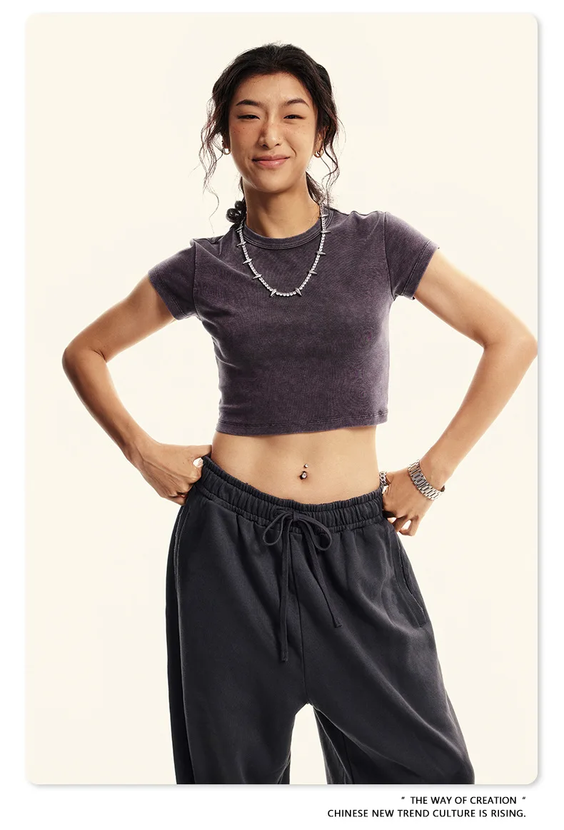 T Shirt Dress Women Summer Cropped Gym Oversized Tshirt Women Graphic Over Sized Drawstring T-Shirt For Women Wholesale 2024