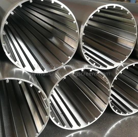 25 Micron Slotted Stainless steel Johnson Wedge Wire Screen/ mine sieve mesh/Mineral screen glycerol decolorization filter tube