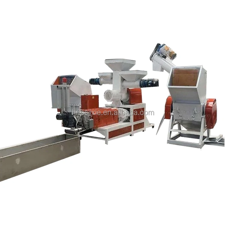 Recycled waste foam granulator production line foam hot melt granulator polystyrene crushing granulation equipment