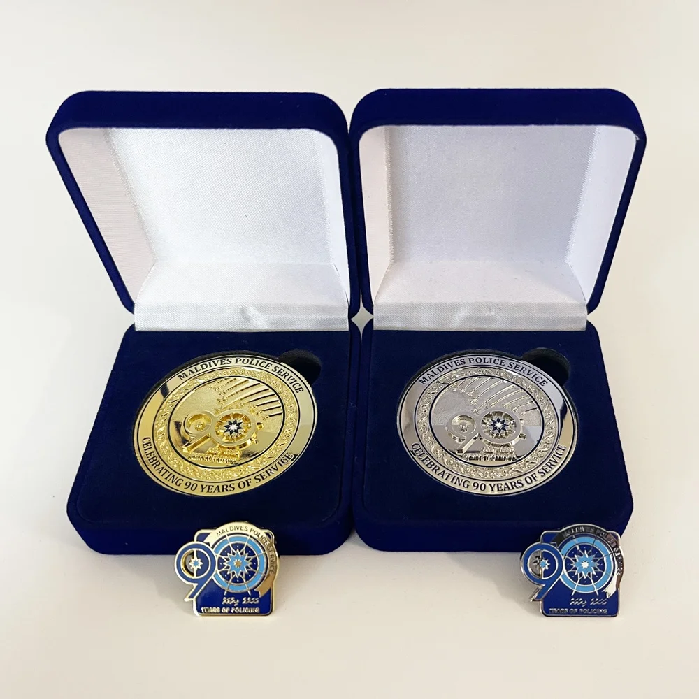 gift for cooperation challenge medallion coin uae gold coin