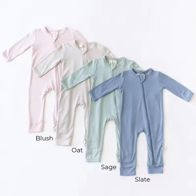 Kids Clothes Baby Romper Fiber Baby Boy Girl Clothes Newborn Zipper Sleeper Infant Jumpsuit Baby Romper 0-24 Month