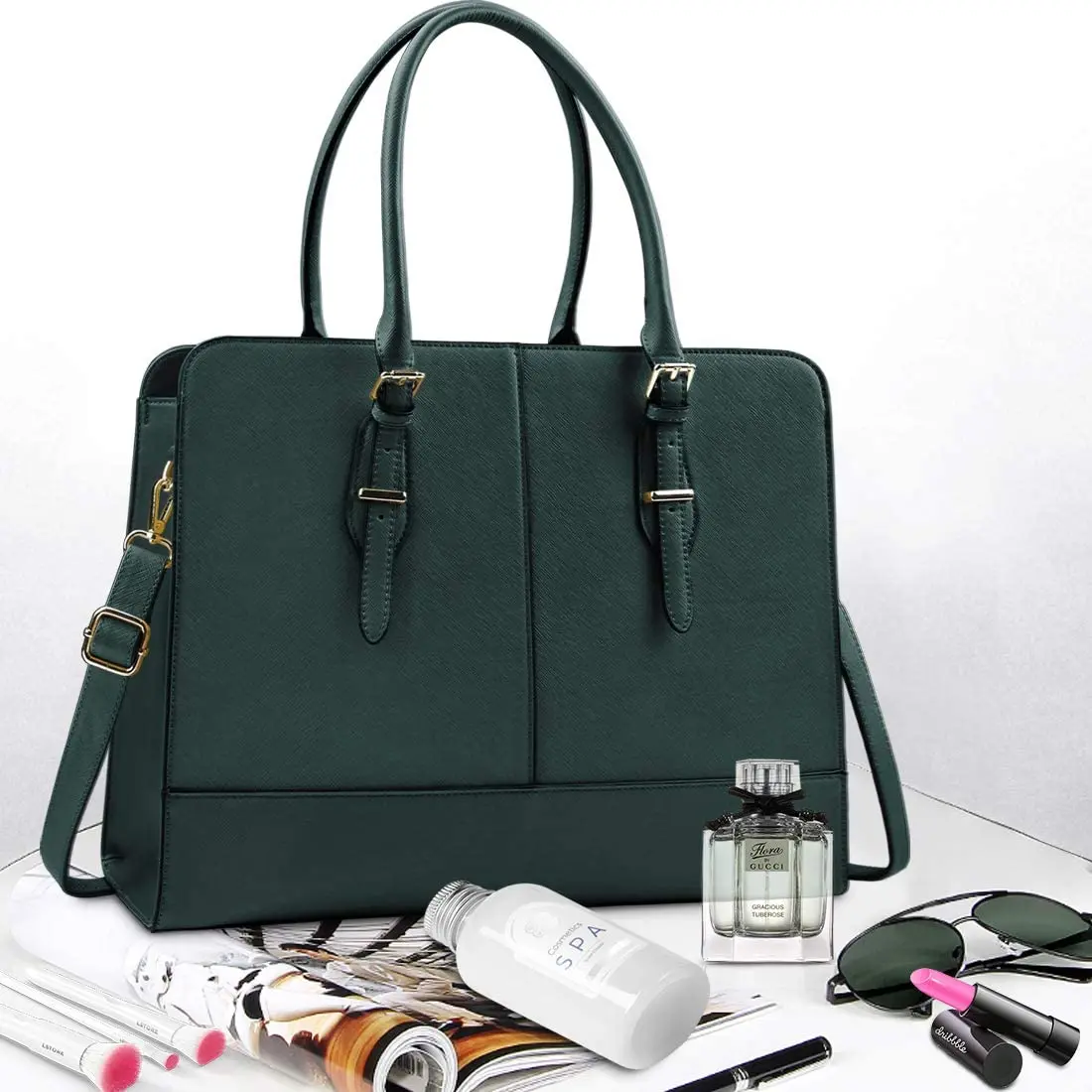 PU leather 15.6 inches laptop bag premium laptop bags for women