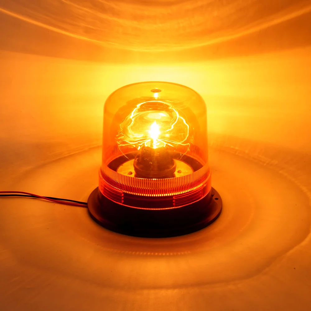 Made in China Hot sale Rotating Led Safety Light 6-48V LED rotary round Beacon Warning Light For Trucks Engineering Vehicles