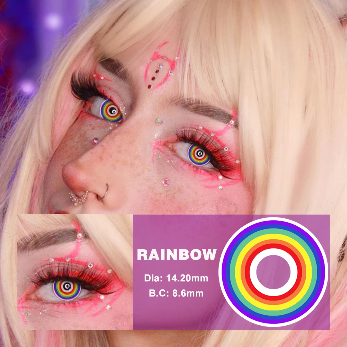 Lalens Anime Eye Colored Contact Lens With Power Realcon Manufacturer Halloween Cosplay Soft Contact Lenses Wholesale