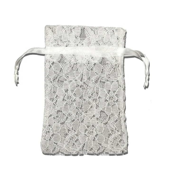 Best selling products 2021 white lace jewelry bag gift favor