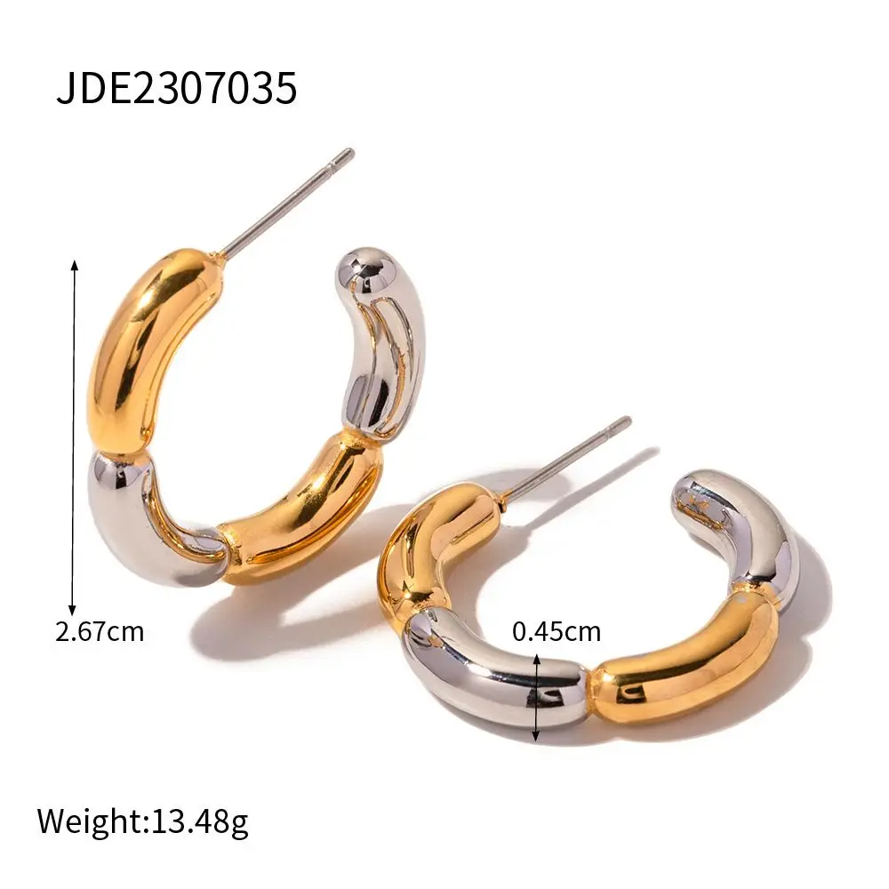 High quality 18k Gold-plated Flower Color Type-C Waterproof Stainless Steel Flower Rings For Girls