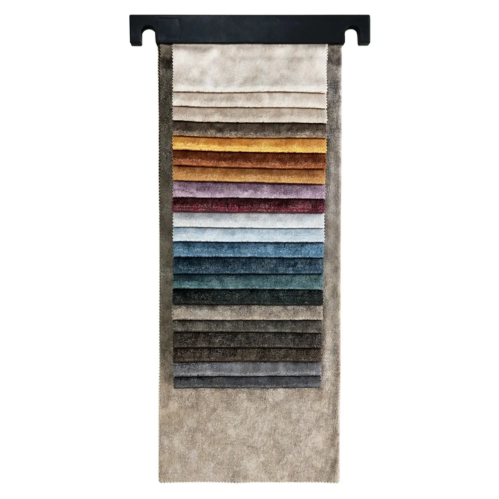 Soft Velvet Sofa Fabric 100% Polyester for Upholstery Fashion Bronzed Microfiber Fabric/Brushed Bonded Home Textile Chair Cover