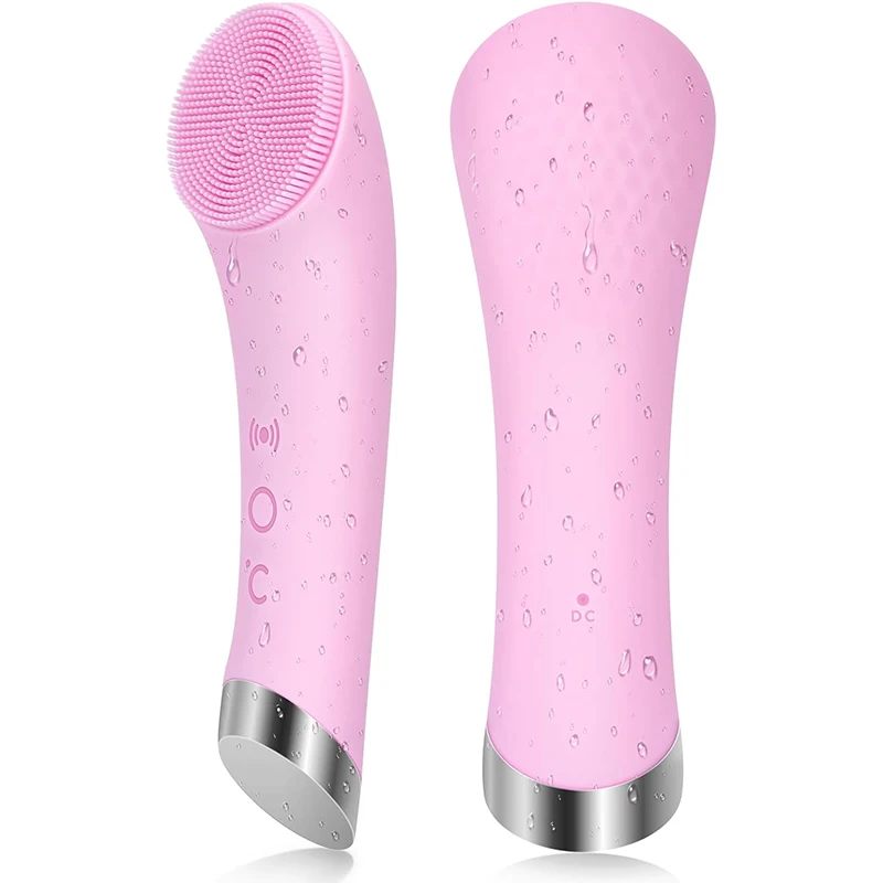 Electric Silicone Massage Facial Washing Machine with Constant Temperature Heating Base Facial Cleansing Brush